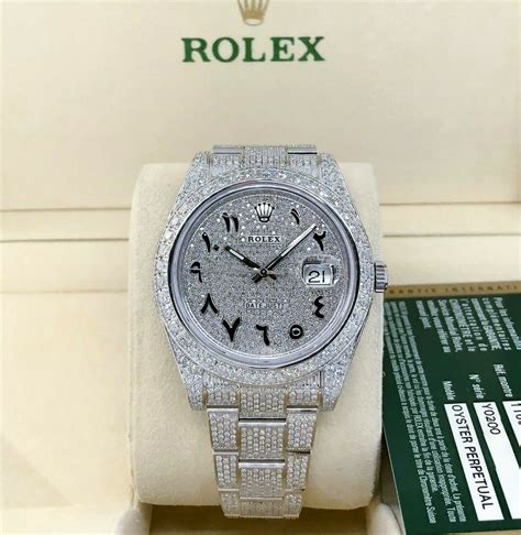 iced out rolex 41mm|Rolex datejust 41mm iced out.